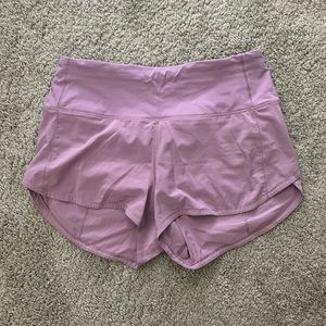 Lululemon Speed Up Shorts Purple